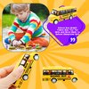 16 Pcs Yellow School Bus Pull Back School Bus Mini School Bus Toys for Toddlers Girls Boys Back to School Classroom Gift Party Favors