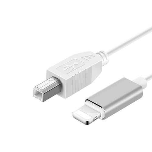 MeloAudio Lightning to MIDI Cable USB 2.0 Cable Lightning to Type B OTG Cable High Speed Cord Interconnections Converter MIDI Keyboard, Audio Interface, USB Microphone, 5FT