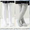Mini angel Baby Tights Infant Toddler Girl Cable Knit Leggings Soft Cotton Stockings Pantyhose 3pack (Black, White, Grey, 12-24 Month)