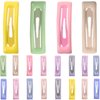 Beaupretty Snap Hair Clip 20pcs Metal Hair Barrettes Colorful Hair Pin Cute Nonslip Hairpin Lovely Hair Clips Hair Accessories for Women Girls