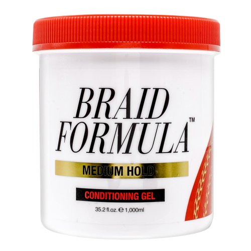 EBIN NEW YORK Braid Formula Conditioning Gel, Medium Hold, 35.2oz | Great for Braiding, Twisting, Edges, No Residue, No Flaking, Strong Hold, High Shine, Smoothing with Clean & Aloe Vera Scent