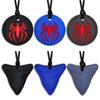 Chew Necklaces for Sensory Kids Boys, 6 Pack Chewy Necklace Sensory Toys for Kids with Autism, ADHD, SPD, Silicone Adult Chew Toys Teething Necklace Reduce Chewing Biting Fidgeting