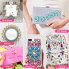 Anezus1200Pcs Craft Gems with 2Pcs B7000 Jewelry Glue, Flat Back Sequins Jewels Embellishments Rhinestones Gemstones for Bedazzling, Decor, Clothing