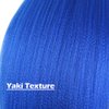 WUDAS Blue Braiding Hair 18 Inch Long Pre Stretched Hair Straight Yaki Texture Synthetic Hair Extensions Softness, 2 Packs