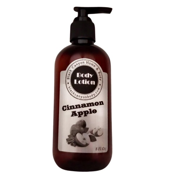 Black Canyon Cinnamon Apple Scented Luxury Body Lotion with Lanolin and Jojoba Oil, 8 Oz