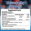 TRUEMED High-Potency Neuropathy Support Supplement with Acetyl-L-Carnitine, Thiamine, Pyridoxine HCl, and Vitamin B12 - Neuro and Nerve Support - 60 Vegetable Capsules