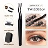 BEFER Lash Clusters Kit, 144 Pcs D Curl Eyelash Clusters Volume Individual Lashes Extensions 10-16MM Fluffy Cluster Eyelash Wispy Cluster Lashes DIY At Home(Radiance,FD03,Kit)