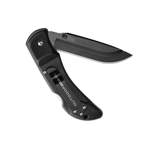 OUTDOOR EDGE RazorEDC Lite 2.5" - Replaceable Blade Folding Pocket Knife with Pocket Clip for Everyday Carry (Black, 2 Black Blades)