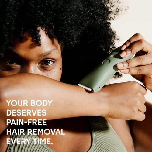 MERIDIAN - The Starter Package - Original Electric Body & Pubic Hair Trimmer Set, 1 Replacement Blade - Cordless, Waterproof, Rechargeable - for Men and Women - Easy & Pain-Free Grooming Kit - Sage