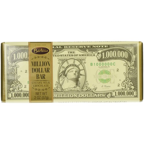 Million Dollar Milk Chocolate Bars - 2 Oz - 12 Bars Case