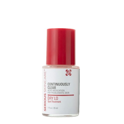 Serious Skincare Dry Lo Overnight Acne Spot Treatment for Face - Blemish Drying Lotion with Sulfur & Salicylic Acid - Helps Clear Skin and Prevent Break Outs - Clogged Pores - Blackheads - 1 oz.