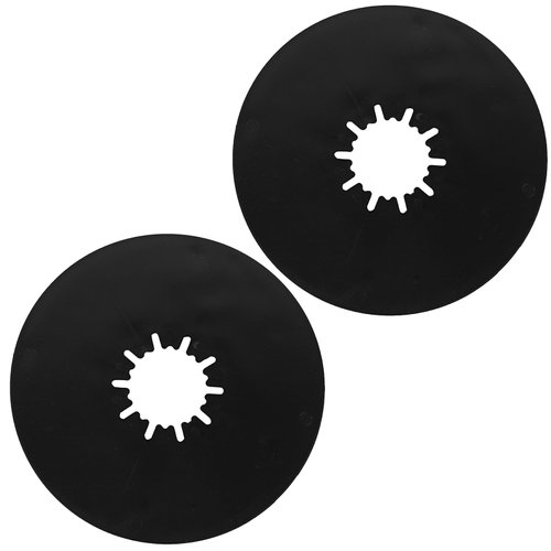 TonGass (2 Pack, Black) 5th Wheel Hitch Lube Plate 12in RV Camper Trailer Fifth Wheel Plate Wheel Accessories for 5th Wheel Trailer Safety Kit