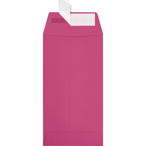 LUXPaper #7 Coin Envelopes | Peel & Press | 3 1/2" x 6 1/2" | Magenta Pink | 80lb. Text | 50 Qty