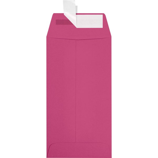 LUXPaper #7 Coin Envelopes | Peel & Press | 3 1/2" x 6 1/2" | Magenta Pink | 80lb. Text | 50 Qty
