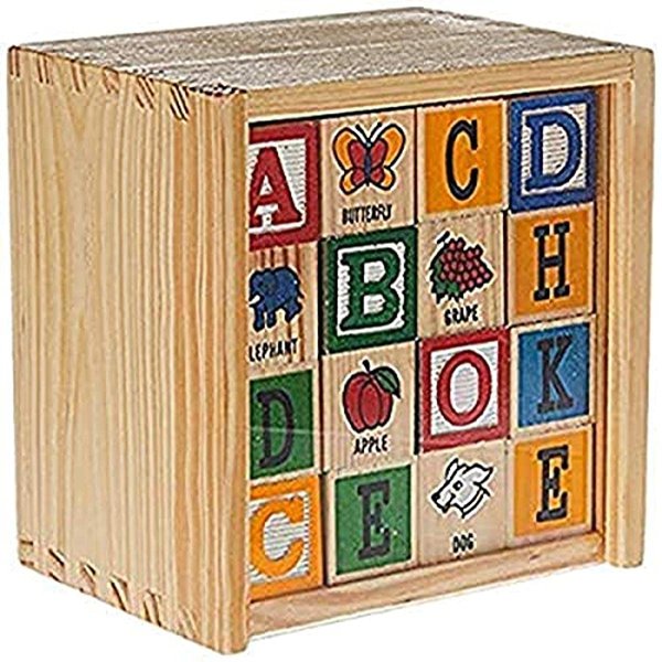 Schylling ABC Wooden Alphabet Blocks Toy