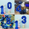 40 Inch Giant Navy Blue Number 5 Balloon, Helium Mylar Foil Number Balloons for Birthday Party, 5th Birthday Decorations for Kids, Anniversary Party Decorations Supplies (Navy Blue Number 5)
