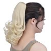 Blonde Ponytail Extension,Claw Clip Ponytails 12in Curly 3.8 OZ Fake Hair Extensions Synthetic Hair pieces for Women SYXLCYGG Wig Black Girl Fluffy¬ Tangled