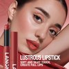 Kyannkara Matte Lipstick Velvety Mud Texture,Waterproof Long-Lasting,Non-Stick Cup,High Pigmented,Feels Comfortable On Lips 01#