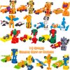 SCKTYZS Morphing Robot Construction Toy Cars Mini Pull Back Vehicles Set of 16 Action Figure Party Supplies Birthday Favors Decorations Kit for Toddlers Kids Boys Prizes Goodie