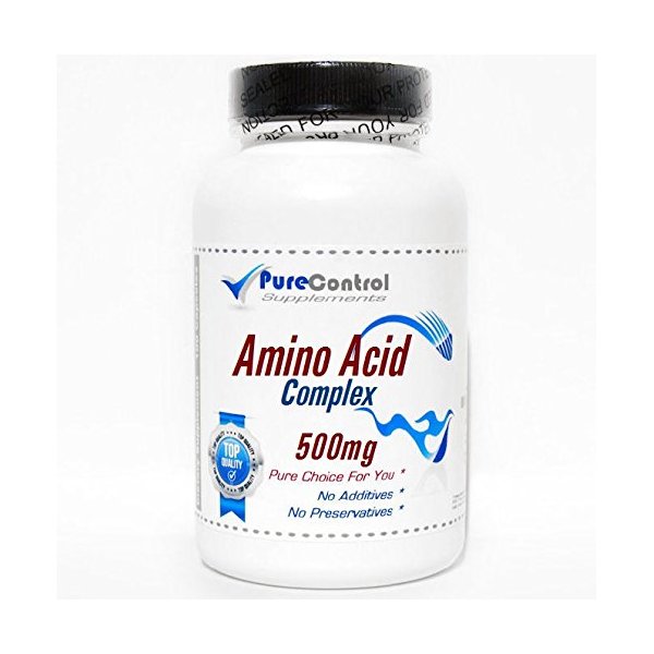 Amino Acid 500mg Complex // 200 Capsules // Pure // by PureControl Supplements