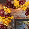 170Pcs Magical Wizard School Balloons Garland Party Decorations Burgundy Confetti Balloons Metallic Gold Balloons for Kids Birthday Party Magical Theme Baby Shower Supplies Favors