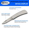 Rite Edge 2.5” Small Flat Engravable Silver Folding EDC Gift Lock Back Pocket Knife