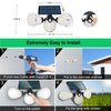 Hotomely Solar Motion Sensor Lights, Solar Lights Outdoor with 309 LED IP65 Waterproof Wall Lights with 3 Heads Wide Angle Flood Security Light for Garage Yard Patio-1 Pack