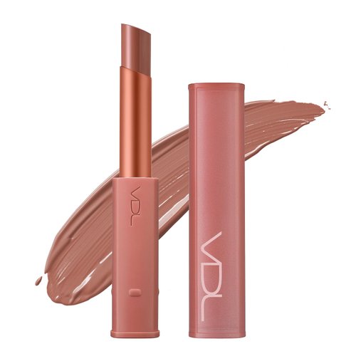 VDL Lip Stain Comfort Slip Lipstick 11, Dirty Vienna - Lightweight, Matte, Smooth Lipstick for Effortless Comfort. Vibrant and Long-Lasting Lip Color (0.09 oz) | Korean Makeup