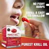 LABO Nutrition Perfect Krill EX, The Purest Ultra Strength Antarctic Krill Oil, Highest Phospholipids (>56%), with Choline & Astaxanthin, Omega 3, Joint Support, 100% Made in USA, 60 softgel