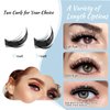 Lash Clusters 168 Pcs Cluster Lashes Eyelash Clusters DIY Cluster Eyelash Extensions Individual Lashes Thin Band & Soft(Tulip & Violet,D-mix)