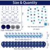 NANINUNENO 17th Blue Birthday Party Decorations for Boy Girl Men Women, Happy 17 Birthday Balloons Supplies with Happy Birthday Banner,17 Number Balloons, Blue Star Streamers, Hanging Swirls