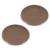 uxcell 80mm Wall Protectors Self Adhesive Door Handle Bumper Guard Stopper Silicone Stop Brown 2pcs