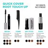 RED by Kiss Quick Cover Root Touch Up Stick Type 2PCS Water-Resistant Temporary Gray Concealer Cover Up Brush for Hair and Beard (Medium Brown)