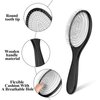 Metal Hair Brush, Wire Cushion Brush Paddle Detangler Brush Stainless Steel Bristles Hairbrush for Women and Men Anti Static Wig Brush for Synthetic Hair, Wet Hair, Hair Growth and Massaging Scalp
