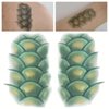 Generic 3 sheets Realistic Snake Scales Temporary Tattoos Halloween Cosplay Costume Body Art Tattoo for Men and Women, Medium, Green
