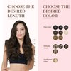 GOO GOO Clip in Hair Extensions Real Human Hair, 22inch 150g 9Pcs, 2A Light Brown, Remy Human Hair Extensions Clip ins for Women, Natural Human Hair