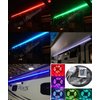 Rv Awning Camper Recreational Vehicle RGB LED Lights with 24 Key Ir Remote Control (2 ft)