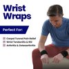 2-Pack Wrist Wraps for Wrist Tendonitis | Wrist Support Carpal Tunnel Pain Relief | Ganglion Cyst Wrist Brace or Carpal Tunnel Wrist Splint | Wrist Straps for Weightlifting Women Men Left & Right Hand