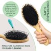 Natural Boar Bristle Hair Brush for Women, Men, Kids; Dry and Wet Detangling Hair Brush Gently Enhances Shine, Smooths Frizz and Prevents Breakage in Fine and Straight, Thick and Curly Hair (oval)