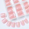 LoveOurSHome 120pc French Press on Nails Short Fake Nail Short Press on Nail Square False Nail White Acrylic French Tips Press quare Nail Short Artificial Nail & Glue Adhesive Tabs for Women Girls