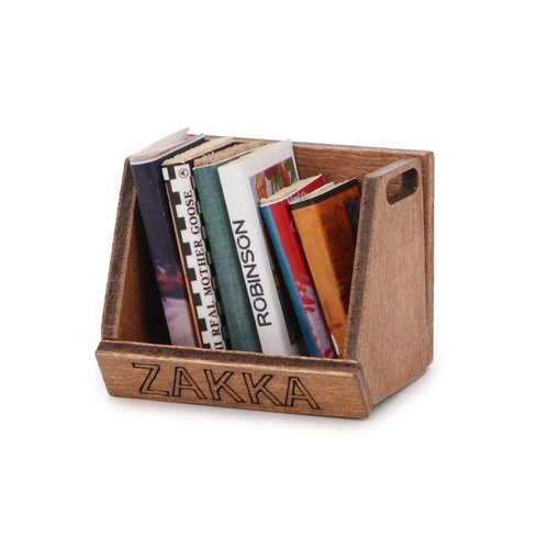 Dollhouse Miniature Books 1:12 Scale Dollhouse Accessories Mini 6 Books Model Doll House Library Decoration (A Style 6 Books)