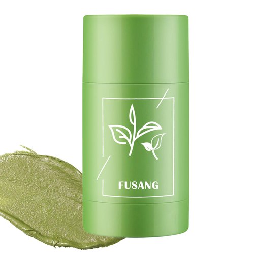 Fusang Green Tea Mask Stick for Face Moisturizing Green Mask Stick with Green Tea Extract,Deep Pore Cleansing,Oil Control,Removes Blackheads Hydrating Green Face Mask Stick for All Skin Types