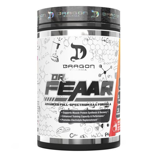 DRAGON PHARMA Dr. FEAAR® Advanced Full-Spectrum EAA Matrix, Supports Muscle Protein Synthesis and Recovery, Enhanced Training Capacity and Performance (30 Servings, Apple Juice)