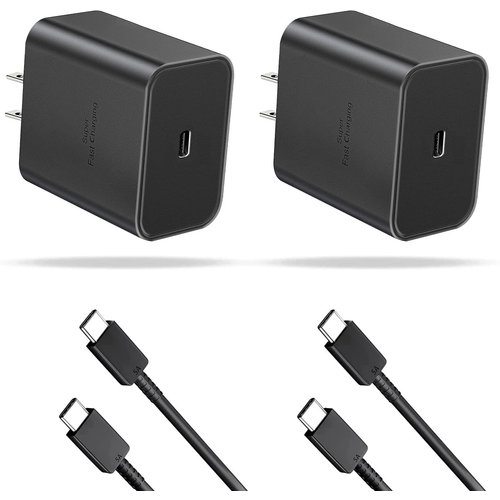 Super Fast Charger Type C, 45W USB-C PPS 2.0 Charger for Galaxy S22Ultra/S22+/S22/S21Ultra/S21+/S21/ Note 20/Note10/S20Ultra/S20+/S20/ Galaxy Z Flip 4/Z Fold3/Z Fold4, 6FT USB C to C Cable,2Pack