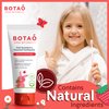 Botao Kids Natural Strawberry Flavored Anticavity Fluoride Toothpaste Maximum Cavity Protection Cleans Children’s Teeth Protects Gums Chamomile Aloe Vera Calendula Xylitol for Ages 2 and Up