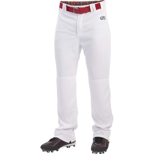 Rawlings | LAUNCH SERIES Full Length Baseball Pants | Youth X-Small | White