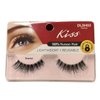 KISS 100% Human Hair False Eyelashes, Starlet, Lightweight and Reusable, brown, 1 pair