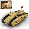 itshWOee Update Movable Tank Building Set for Boys 8-14, WW2 Military Building Toys, Collectible Mark VIII Army Model to Build and Display, Birthday Gifts Ideal for Adults, Fans
