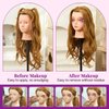 28" Mannequin Head Human Hair, Mannequin Head with 60% Real Hair,Cosmetology Mannequin Doll Head for Hair Styling,Training Practice Braiding Manikin Head with Table Clamp,Hair Styling Set #27