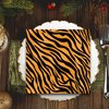 40Pcs Tiger Print Party Napkins Tiger Print Theme Party Paper Napkins Disposable Party Napkins Set Tiger Print Paper Luncheon Napkins Safari Tiger Print Theme Party Supplies